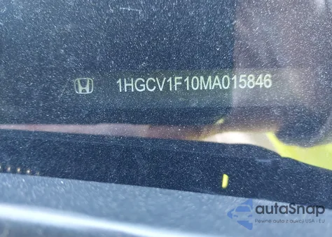 2021 Honda Accord Lx z USA, uszkodzony, nr VIN 1HGCV1F10MA015846